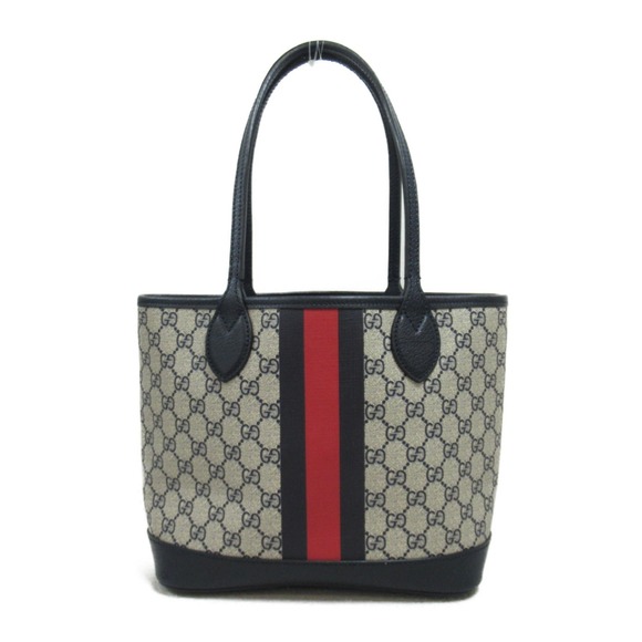 Gucci Gucci GG Canvas Leather Tote Bag Canvas Tote Bag 726762 - Picture 2 of 9